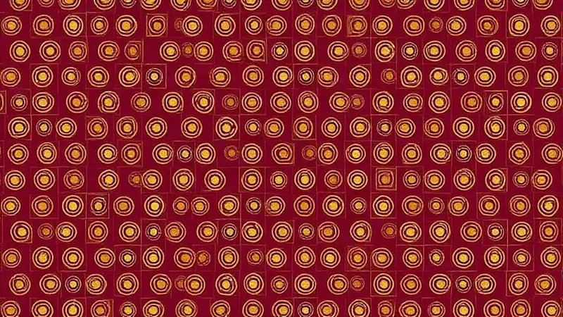 نمط هندسي من دوائر متحدة المركز على شبكة منتظمة